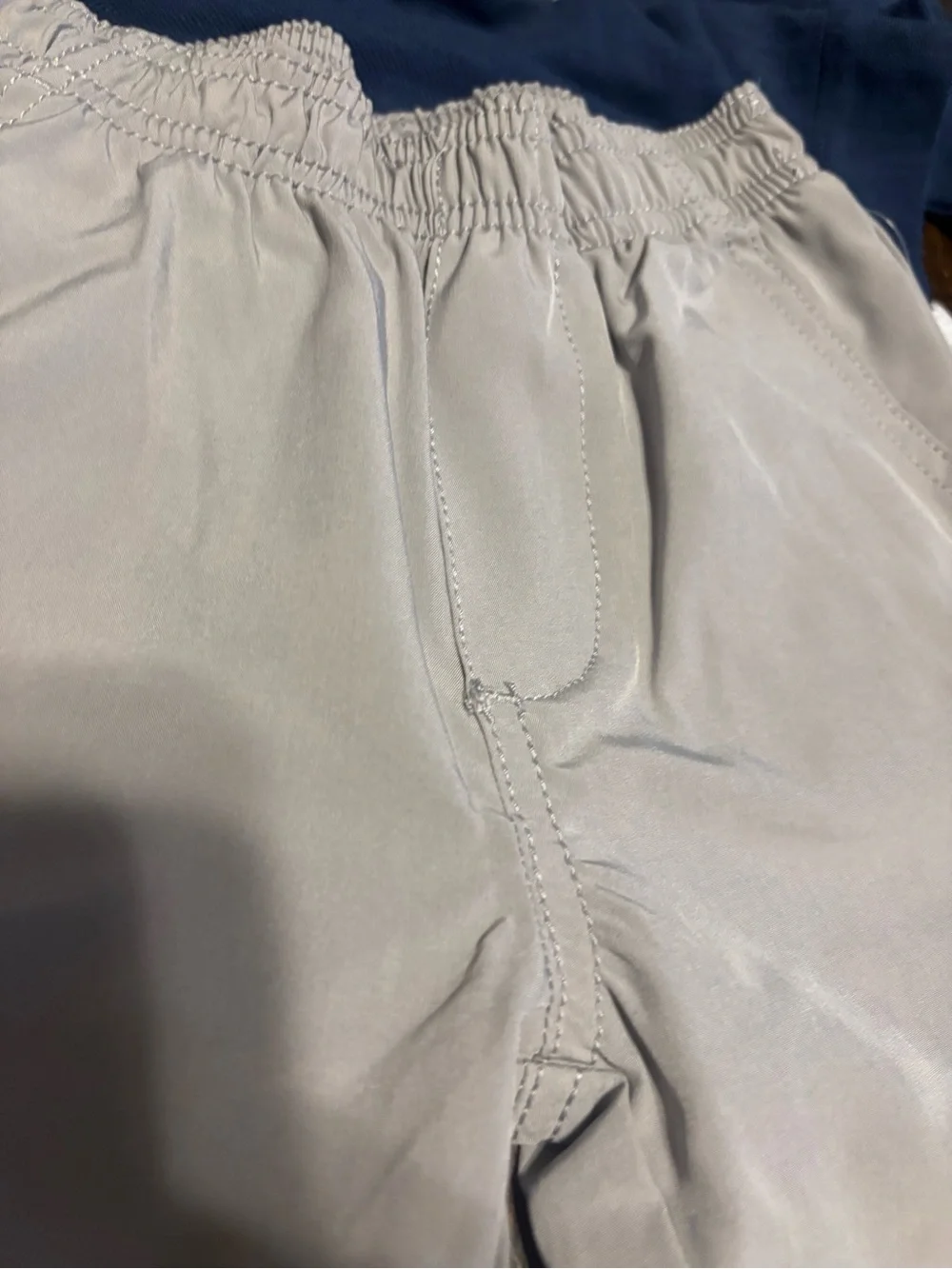 Calvin Klein Kids Light Gray Elastic Waist Jogger Pants